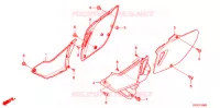 COUVERCLES LATERAUX pour Honda CRF 230 L de 2009