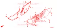 COUVERCLES LATERAUX pour Honda CRF 230 M de 2009