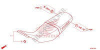 SELLE pour Honda CRF 250 L RED de 2013