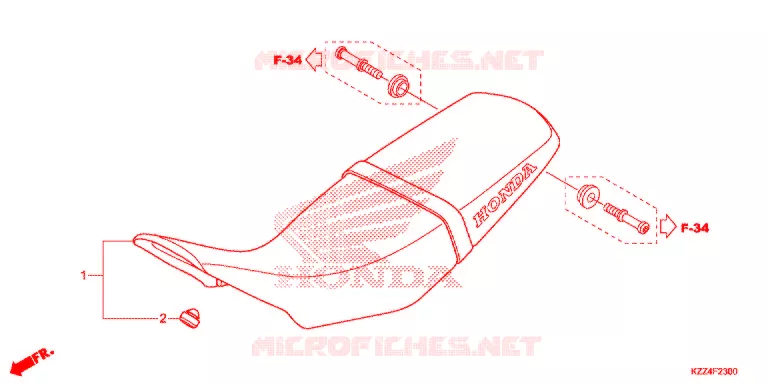 SELLE Honda MOTO 250 CRF 2013  CRF250LD