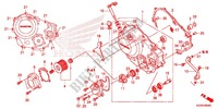 CARTER MOTEUR DROIT pour Honda CRF 250 L RED de 2014