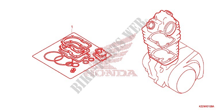 POCHETTE DE JOINTS A pour Honda CRF 250 L RED de 2014