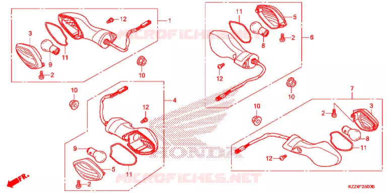 CLIGNOTANT Honda MOTO 250 CRF 2014  CRF250LE