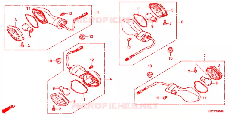 CLIGNOTANT Honda MOTO 250 CRF 2015  CRF250LF