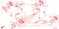 CLIGNOTANT pour Honda CRF 250 L RED de 2015