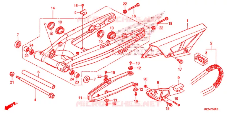 BRAS OSCILLANT Honda MOTO 250 CRF 2015  CRF250LF