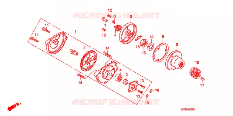 POMPE A HUILE Honda MOTO 230 CRF 2011  CRF230FB