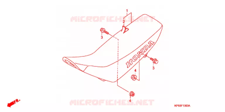 SELLE Honda MOTO 230 CRF 2013  CRF230FB