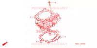 CYLINDRE pour Honda CRF 250 X de 2005
