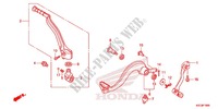 PEDALE   KICK pour Honda CRF 250 X de 2013