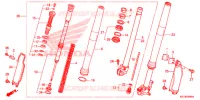 FOURCHE pour Honda CRF 250 X de 2015