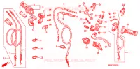 LEVIER DE GUIDON   CABLE   COMMODO (CRF450R4,5,6,7,8) pour Honda CRF 450 R RED de 2008