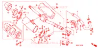 SILENCIEUX D'ECHAPPEMENT  pour Honda CRF 450 R RED de 2008