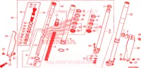 FOURCHE pour Honda CRF 450 R de 2009