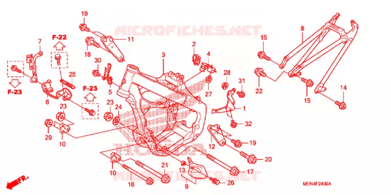 CADRE Honda MOTO 450 CRF 2011  CRF450RB