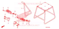 BEQUILLE   REPOSE PIEDS pour Honda CRF 450 R de 2011