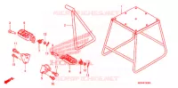 BEQUILLE   REPOSE PIEDS pour Honda CRF 450 R de 2012