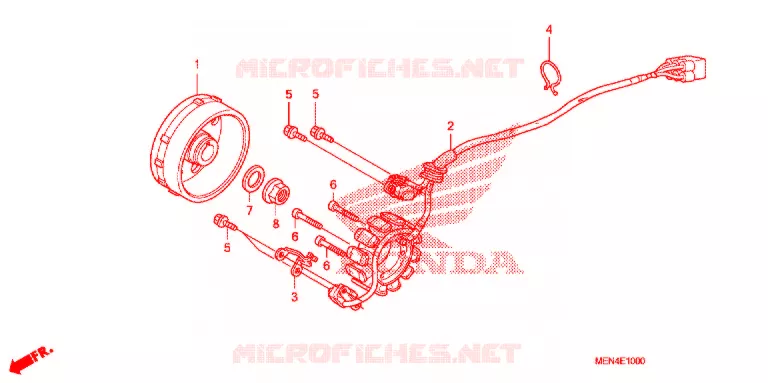 ALTERNATEUR Honda MOTO 450 CRF 2012  CRF450RC