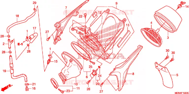 FILTRE A AIR Honda MOTO 450 CRF 2012  CRF450RC