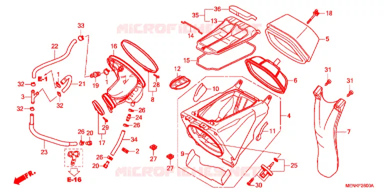 FILTRE A AIR Honda MOTO 450 CRF 2014  CRF450RE