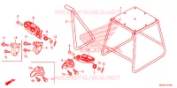 REPOSE PIED   BEQUILLE pour Honda CRF 450 R de 2015