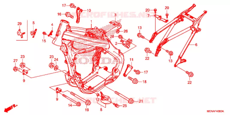 CADRE Honda MOTO 450 CRF 2015  CRF450RF