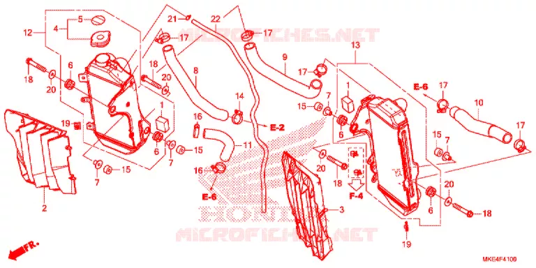 RADIATEUR Honda MOTO 450 CRF 2017  CRF450RH