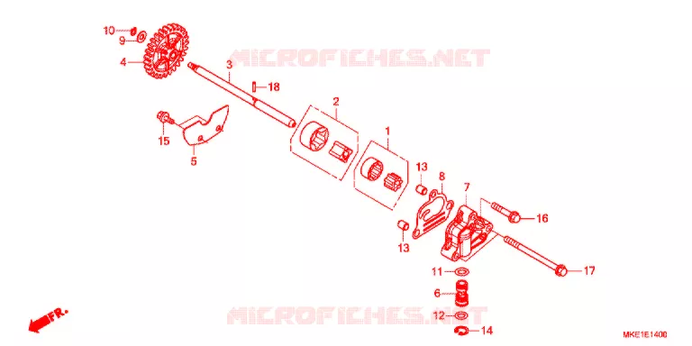 POMPE A HUILE Honda MOTO 450 CRF 2017  CRF450RH