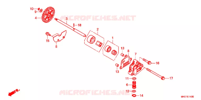 POMPE A HUILE Honda MOTO 450 CRF 2017  CRF450RXH