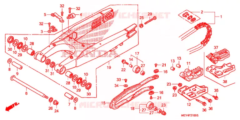 BRAS OSCILLANT Honda MOTO 450 CRF 2005  CRF450X5