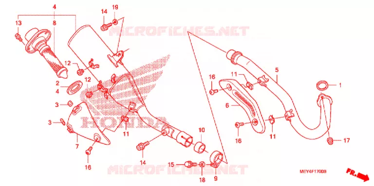 SILENCIEUX D'ECHAPPEMENT Honda MOTO 450 CRF 2006  CRF450X6