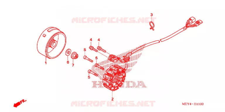 ALTERNATEUR Honda MOTO 450 CRF 2008  CRF450X8