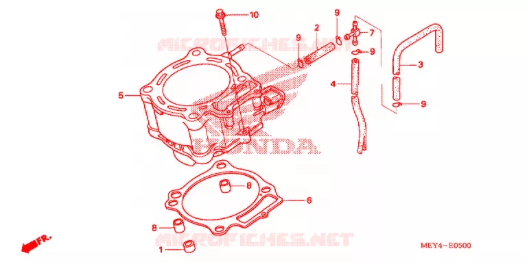 CYLINDRE Honda MOTO 450 CRF 2008  CRF450X8
