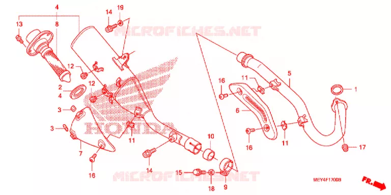 SILENCIEUX D'ECHAPPEMENT Honda MOTO 450 CRF 2013  CRF450XD