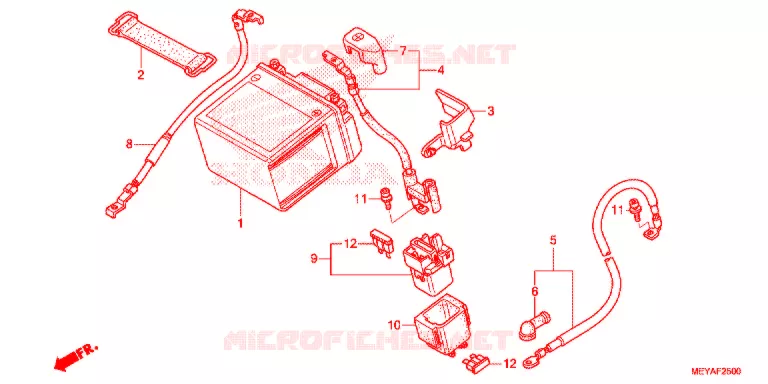 BATTERIE Honda MOTO 450 CRF 2015  CRF450XF