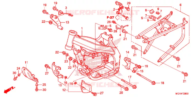 CADRE Honda MOTO 450 CRF 2016  CRF450XG