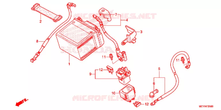 BATTERIE Honda MOTO 450 CRF 2016  CRF450XG