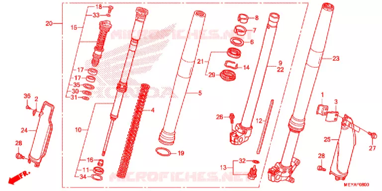 FOURCHE Honda MOTO 450 CRF 2017  CRF450XH