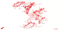 COUVERCLES LATERAUX pour Honda CTX 700 ABS de 2014