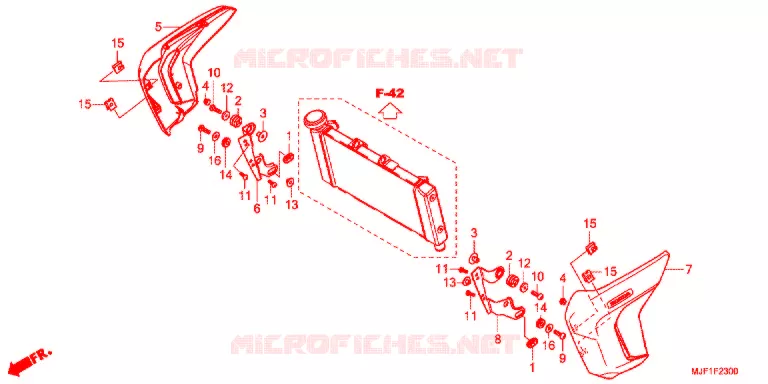 OUIES DE RADIATEUR Honda MOTO 700 CTX 2015  CTX700AE_J