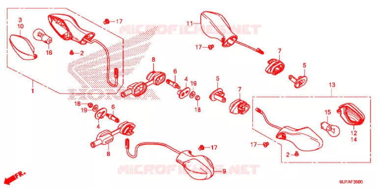 CLIGNOTANT Honda MOTO 700 CTX 2015  CTX700AF