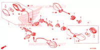 CLIGNOTANT pour Honda CTX 700 DCT ABS de 2015