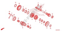 BOITE DE VITESSES (ARBRE SECONDAIRE) (CTX700D) pour Honda CTX 700 DCT ABS de 2015