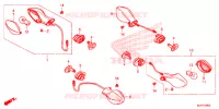 CLIGNOTANT pour Honda CTX 700 N DUAL CLUTCH de 2014