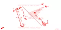 BEQUILLE LATERALE pour Honda CB 400 X ABS de 2017