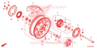 ROUE ARRIERE pour Honda CB 400 X ABS de 2017