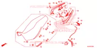 SELLE   POIGNEE ARRIERE pour Honda CB 400 X ABS de 2017