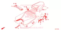 SELLE pour Honda CB 500 F ABS de 2017