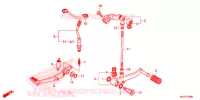 PEDALE pour Honda CB 500 F ABS de 2017