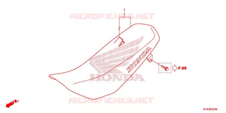SELLE Honda MOTO 110 CRF 2017  CRF110FH